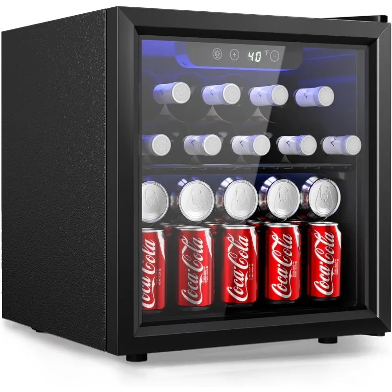 

Beer beverage Wine mini refrigerator Glass door, adjustable shelf countertop beverage refrigerator