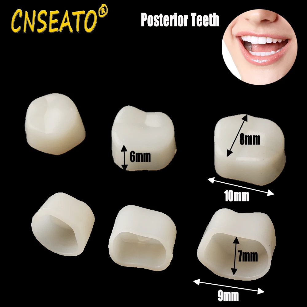 1Box Dental Temporary Crown Veneers For Kid Missing Teeth Repair Dentistry Synthetic Resin Tooth Dentist Oral Whitening Material