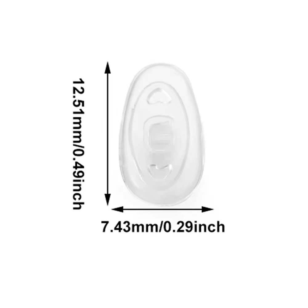 وسادات أنف للنظارات، مجموعة استبدال وسادات أنف النظارات، 4/20 قطعة/صندوق من وسادات الأنف المصنوعة من السيليكون الناعم مع مفك براغي لنظارات العين #6