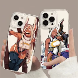 Anime Rumi Usagiyama Mirko Phone Case For iPhone 11 13 16 15 14 12 Pro Max Plus Clear Transparent Soft Shell