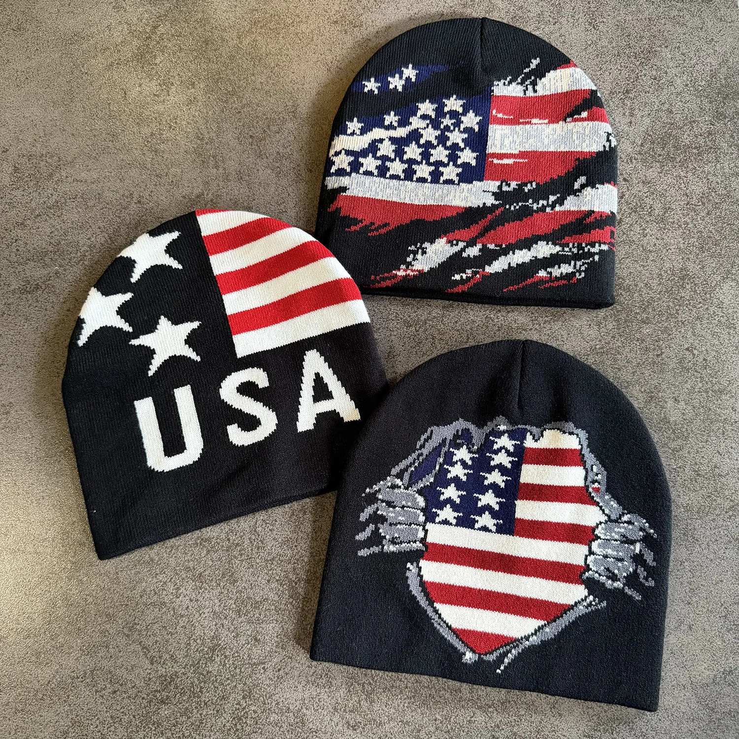Warm Casual Fashion Personal Beanies Rap Versatile Outdoor Street New Men Women European Style Jacquard Union Jack Knitted Hats