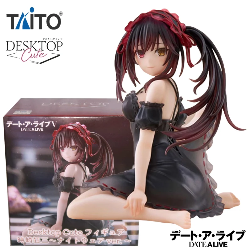 Disponibile TAiTO Desktop Cute DATE ALIVE IV Tokisaki Kurumi Pigiama Ver. Giocattolo da collezione di modelli di action figure anime in PVC 13 cm