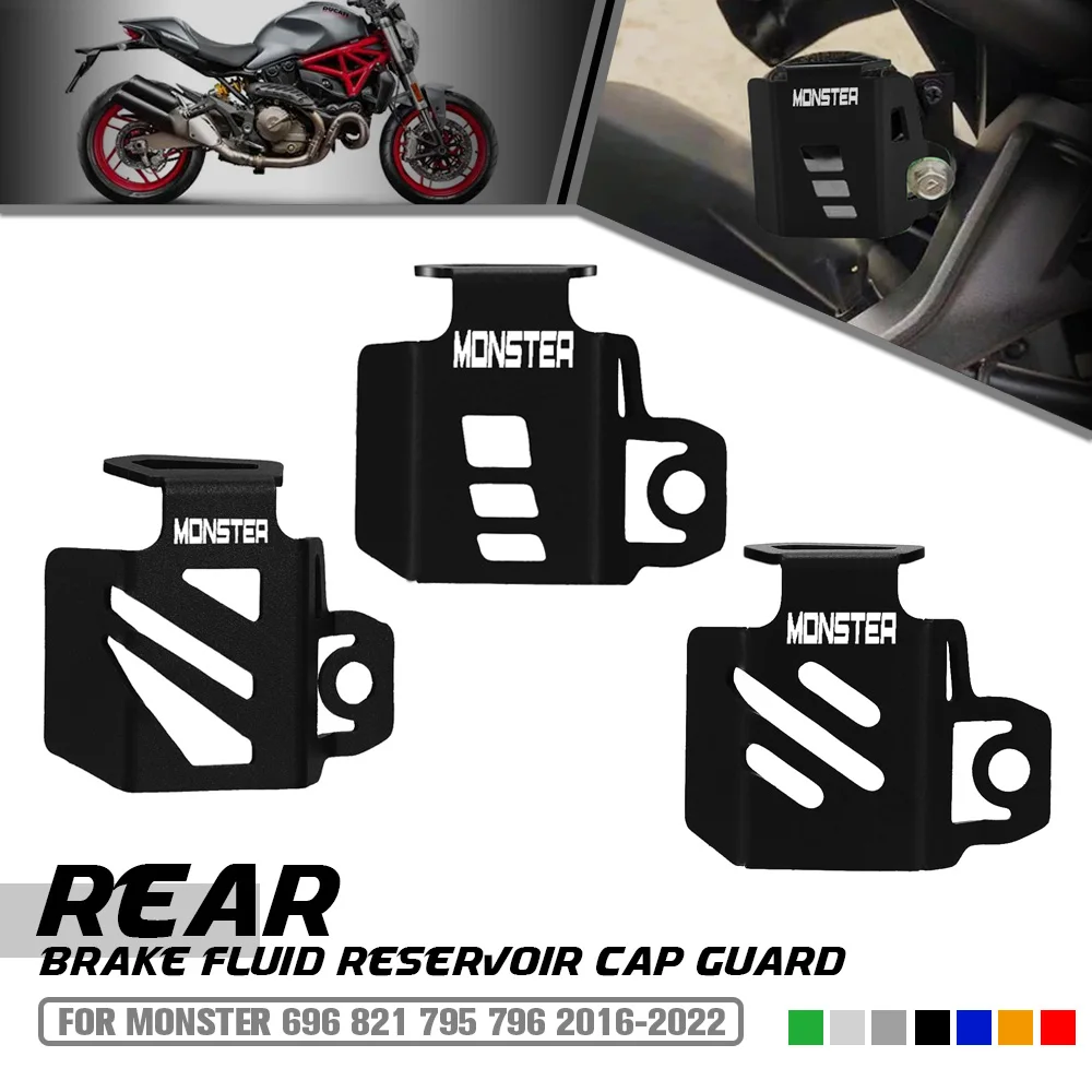 

Rear Brake Fluid Reservoir Cap Guard For Ducati Monster 696 821 795 796 2016 2017 2018 2019 2222 2021 2022 Motorcycle Accessorie