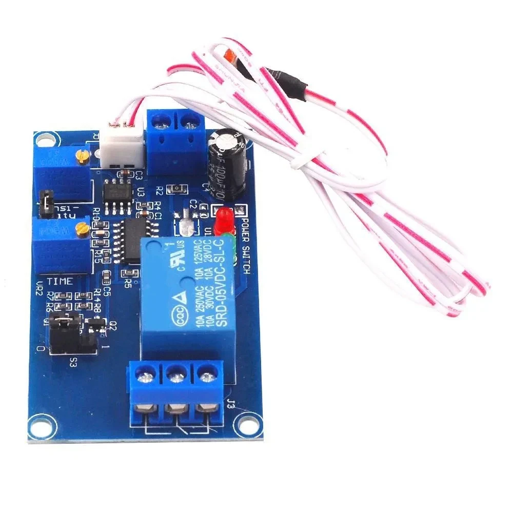 5V 12V 24V Light Photoswitch Sensor Switch LDR Photoresistor Relay Module Light Detection Photosensitive Sensor Board with cable