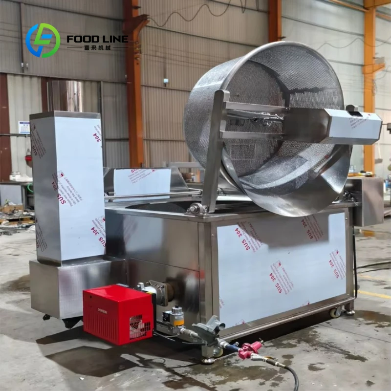 Customized Automatic Continuous Deep Frying Machine Industrial Food Frying Production Line Potato Chips Deep Fryer Equipment