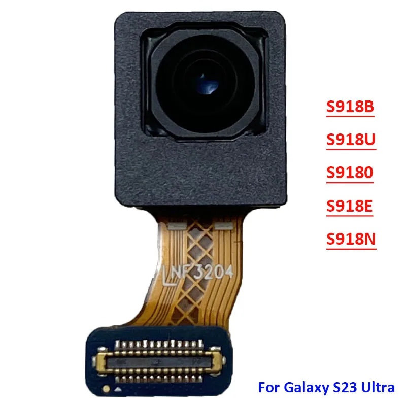 Front Facing Camera For Samsung Galaxy S23 Ultra Plus S918B S918E S918 S918U S916 S911 Iris Scanning Selfie Camera Module Flex