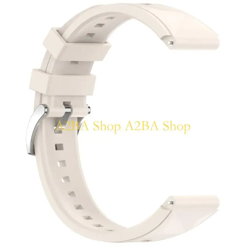 A2BA 18mm Universal Silicone Watch Band Crystal Texture Press Button Closures for GT6