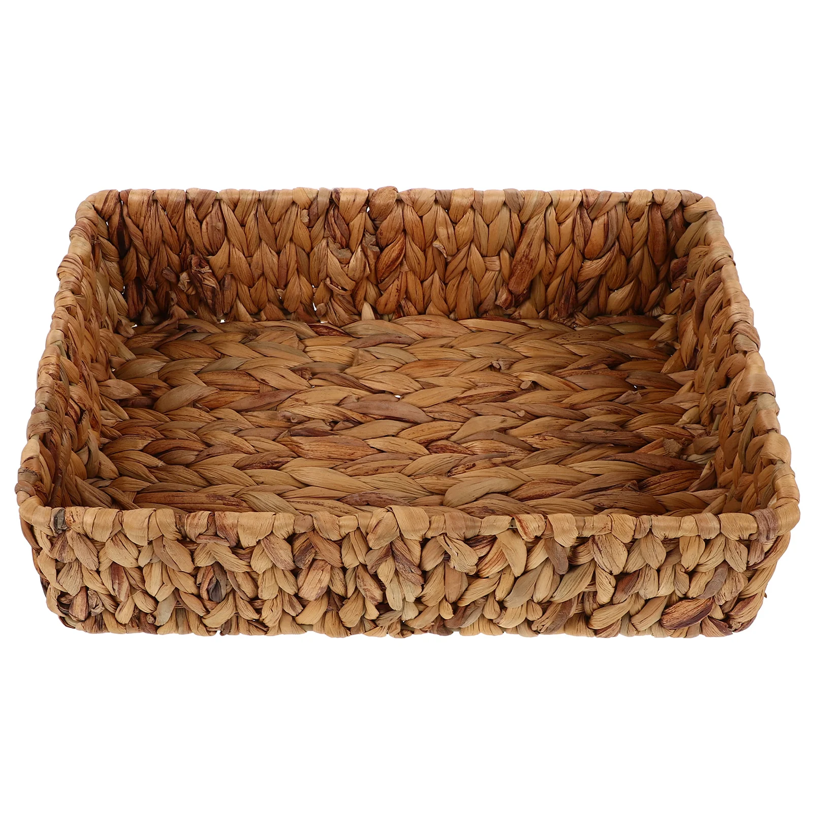 

Woven Storage Basket Handcrafted Seagrass Organizer For Bathroom Kitchen Desktop Vanity Narrow Multifunctional Home Office Decor