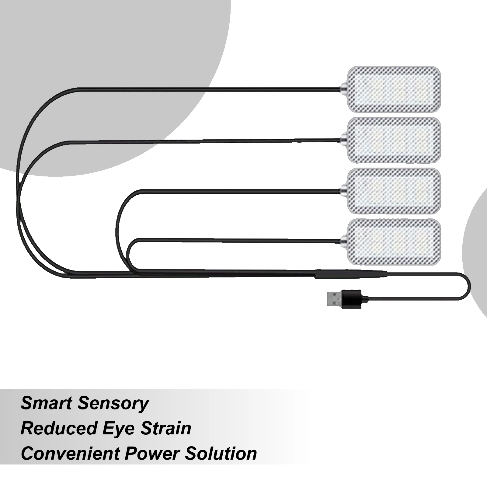 

Trim Lights For Cars LED Adjustable Music Mode Lamp With USB Port LED Car Lights For Truck SUV Tractor Trailer