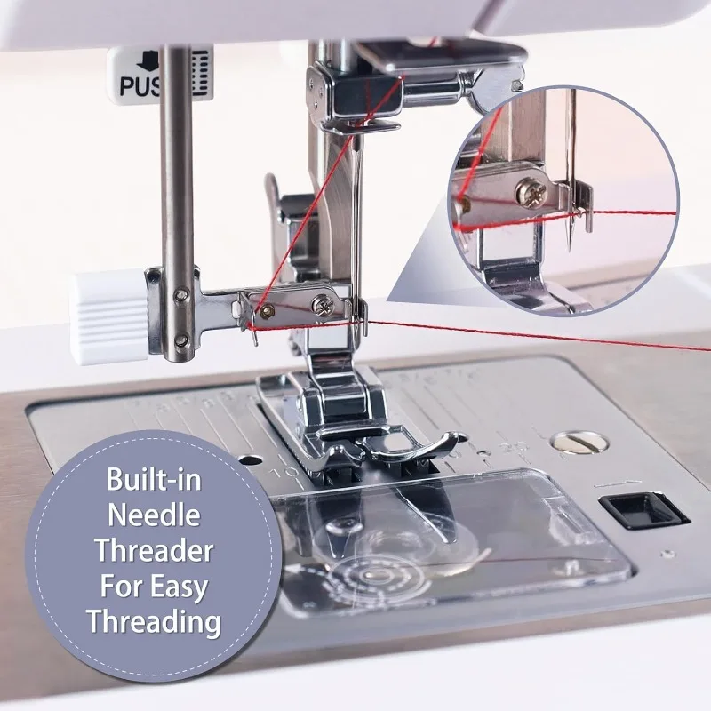 ماكينة خياطة FYe350، محرك سيرفو موفر للطاقة، شديد التحمل ومحمول، 23 غرزة مدمجة، أوضاع إبر متعددة