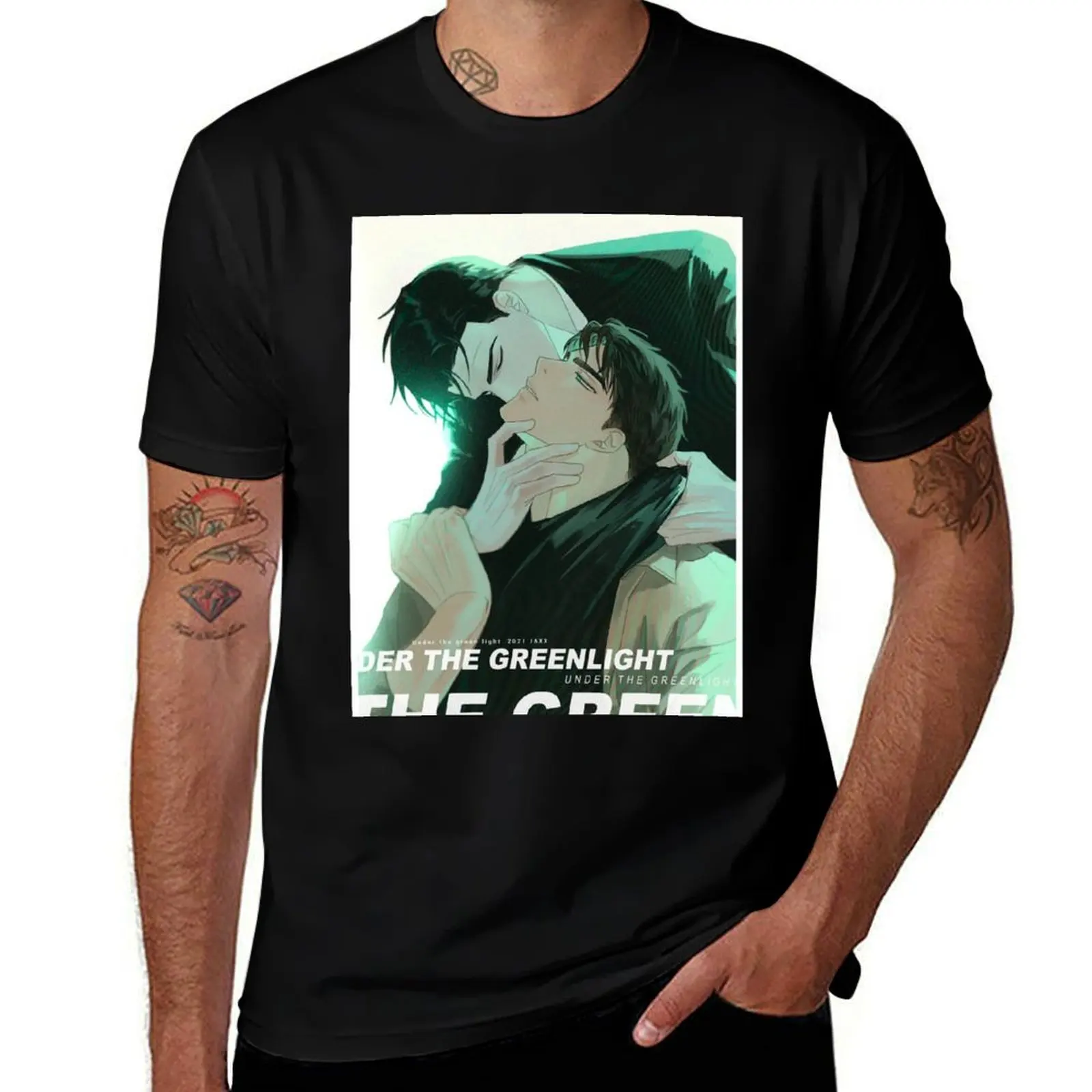 

Jin and Matthew Under The Green Light Manhwa T-Shirt t shirt custom print T-Shirt
