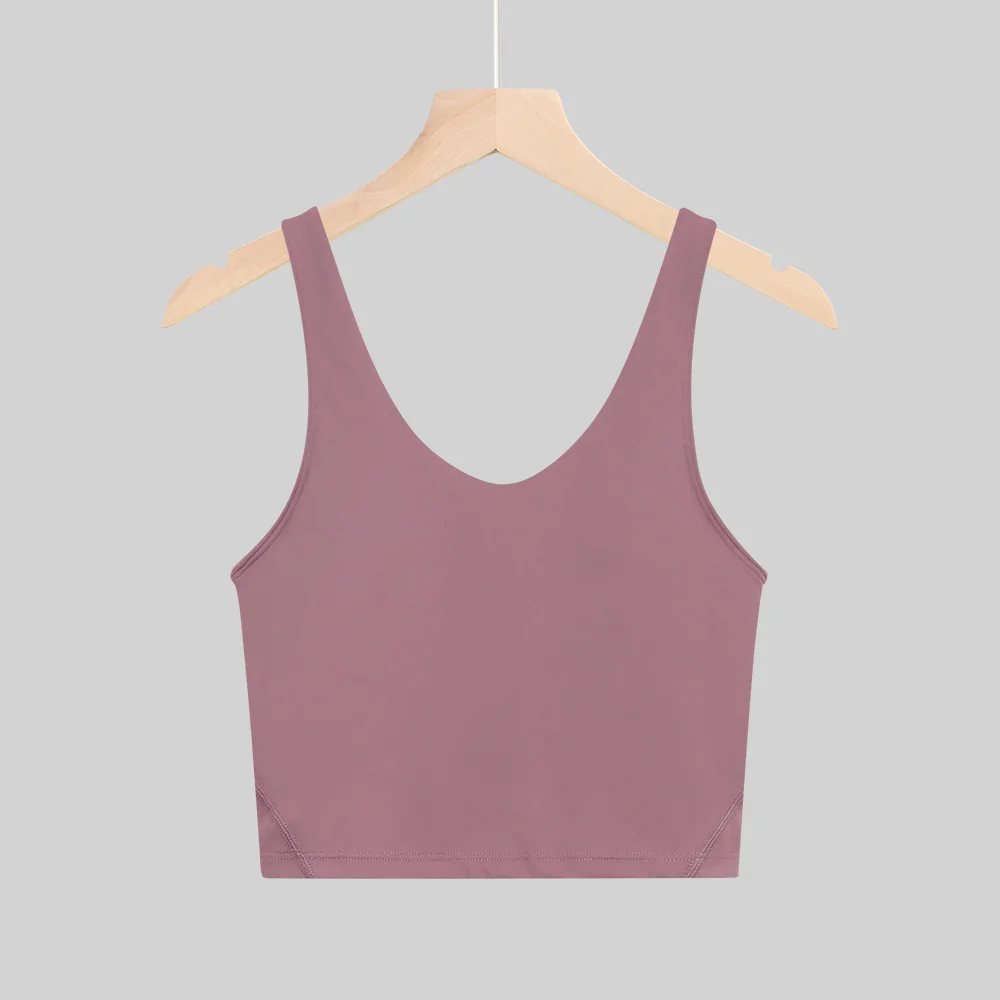 NEW Yoga Women's Bra With U-shaped Back Fitness Running Summer Breathable Quick Drying Fixed Vest