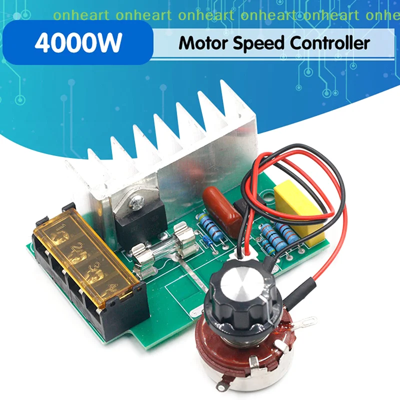 [C]4000W 0-220V AC SCR Electric Voltage Regulator Motor Speed Controller Dimmers