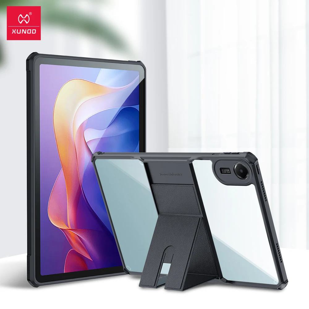 Xundd For Xiaomi Redmi Pad 2 5G/4G 11 inches Tablet Cover Airbag Anit-shock Shell with Invisible Magnetic Bracket Holder Case