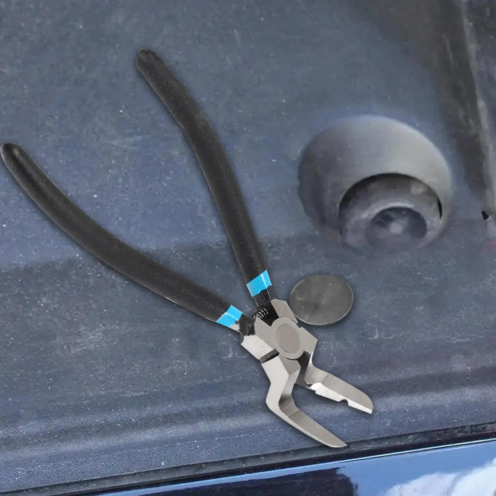 คีมตัดแบบหนีบกดสำหรับรถยนต์ทั่วไปอุปกรณ์เครื่องมือมือตัวถังรถยนต์คีมถอดแผงรถยนต์แบบพกพาทำจากเหล็ก