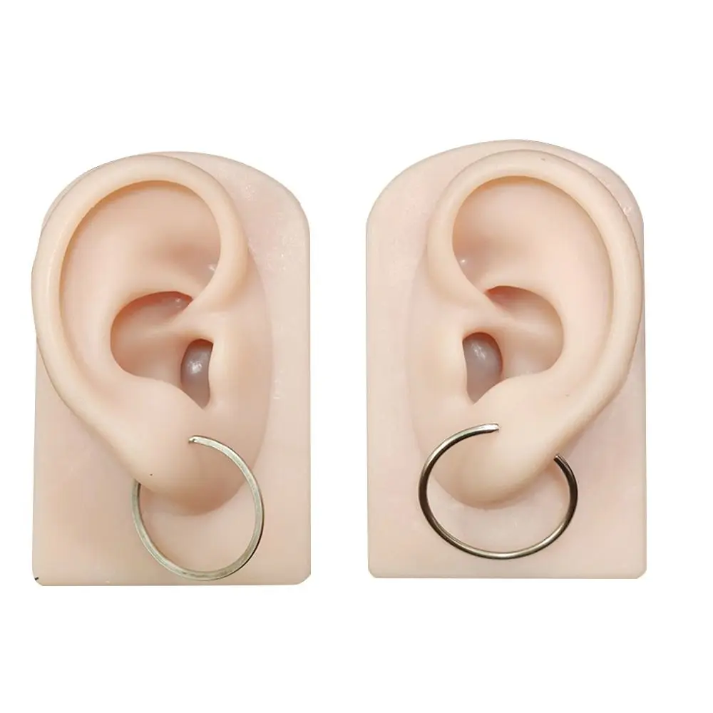 Nuovi orecchini umani Display Piercing Training puntelli falso Ear Ear Props simulazione Ear Silicone Ear Model