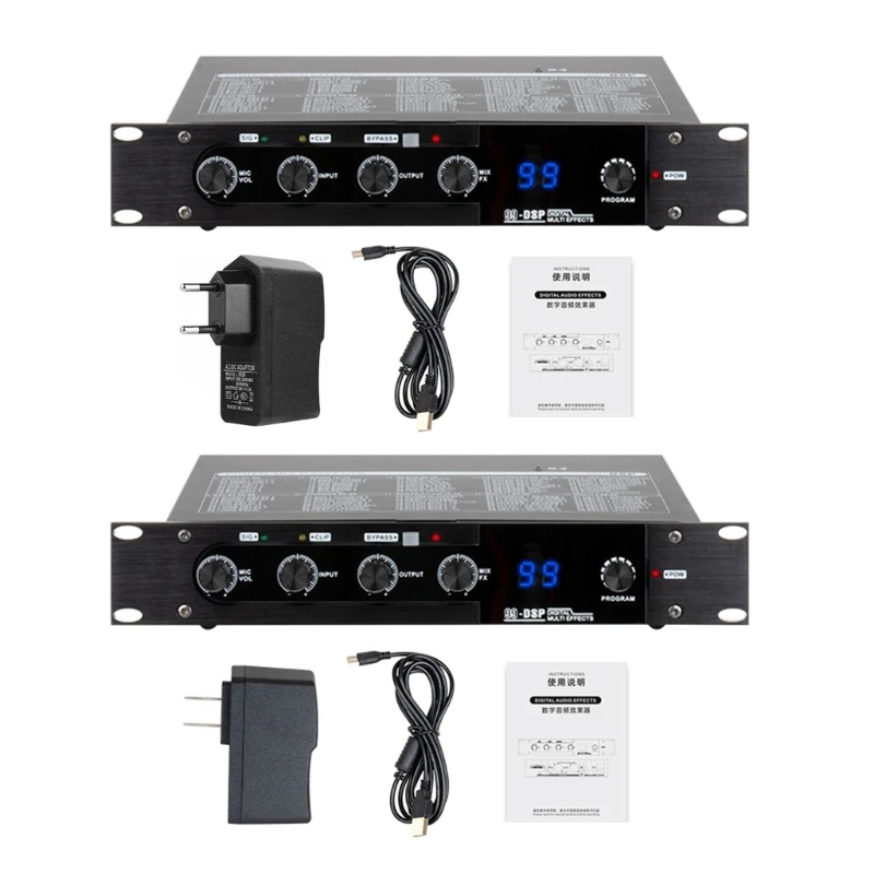 

M2EC Digital Sound Effector 99 Цифровой реверберационный микшер, усилитель стереоскопического звука BLE5.0 Transfer