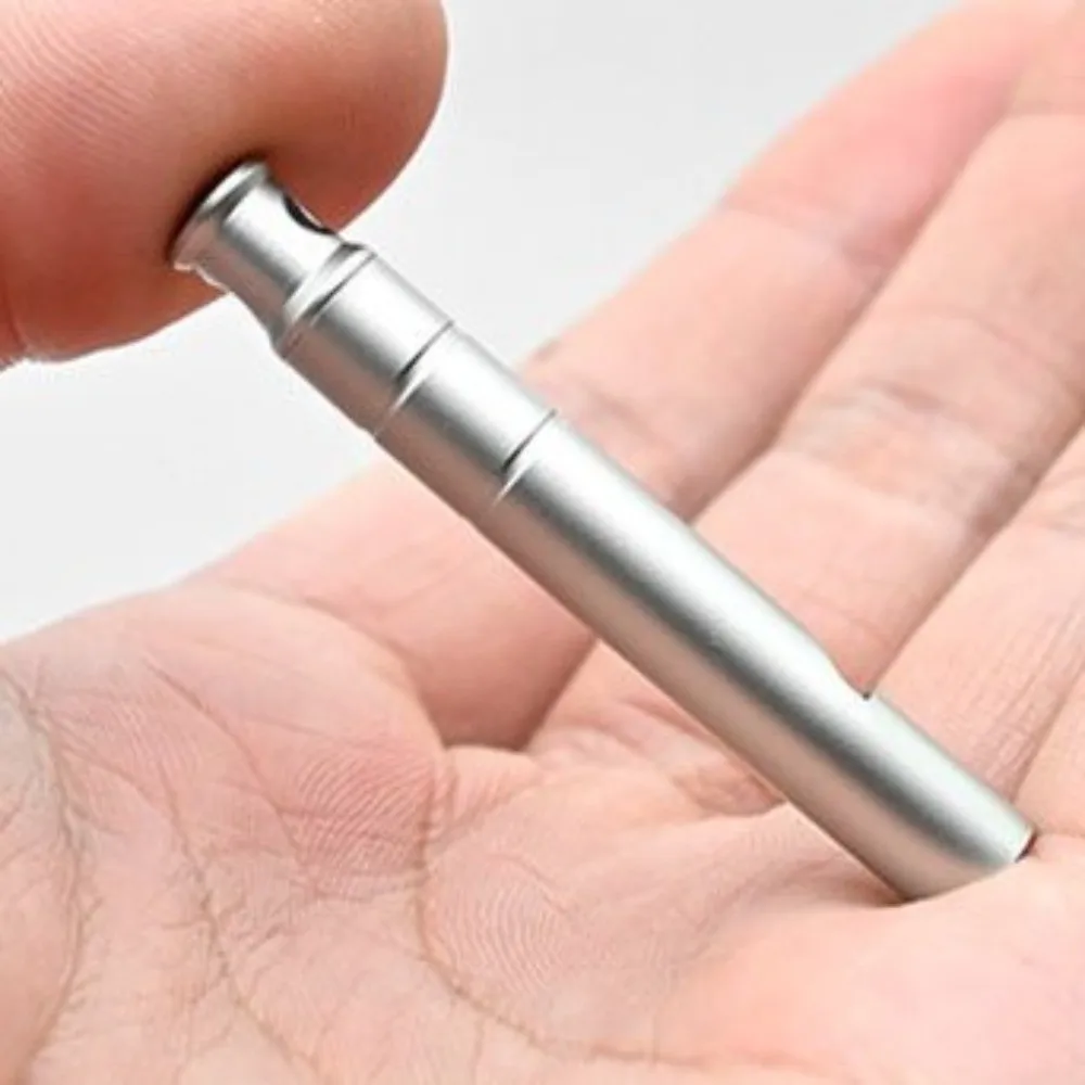 Creative Metal Emergency Whistle High Decibel Waterproof Safety Whistle Mini Multifunction Survival Whistle Outdoor Use