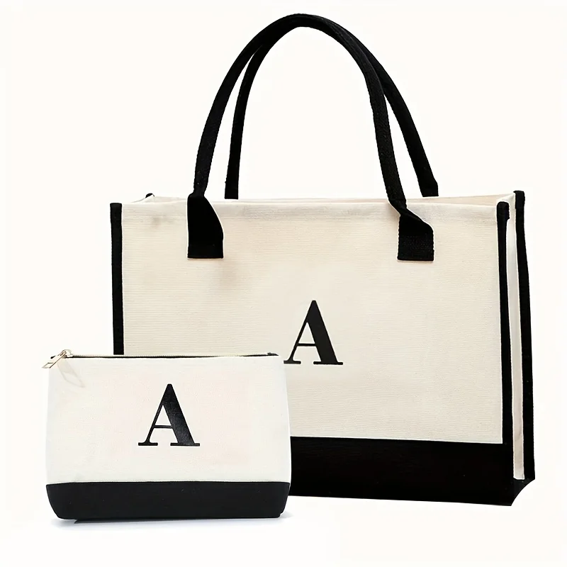 

New men's single shoulder bag canvas large capacity mother and child bag shoulder bag with letter printing