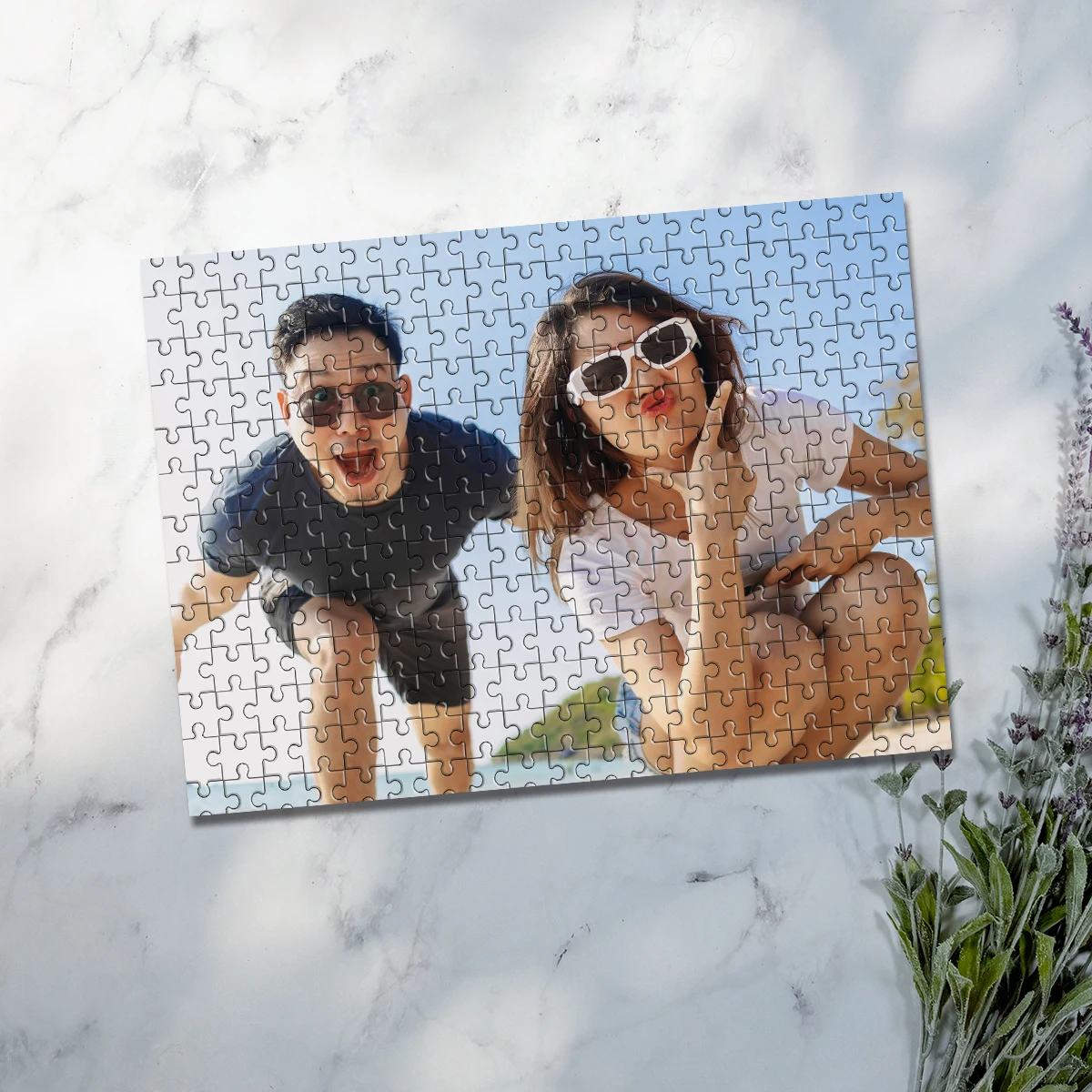 35/300/500/1000pcs Personalized Custom Photo Puzzle couple photos Christmas Valentine's Day Anniversary Gift