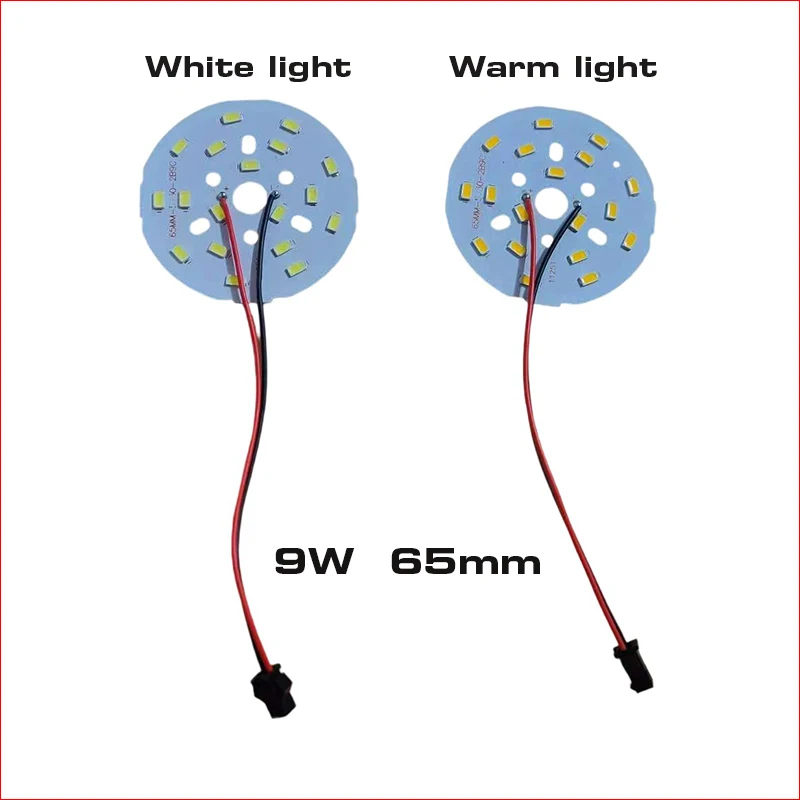 

Светодиод высокой яркости 5730 SMD, лампа накаливания, круглая трансформационная лампа, 9 Вт, 65 мм, модифицированная лампа с фитилем для плитки.