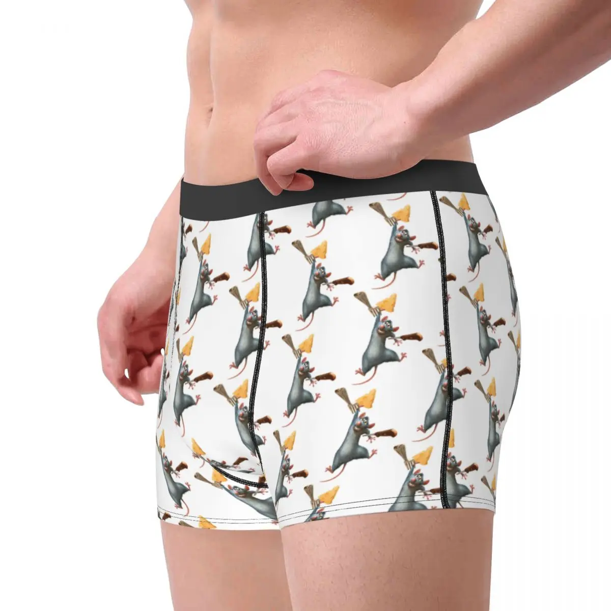 Benutzerdefinierte Ratatouille Remy Boxershorts Herren Slips Unterwäsche Lustige Unterhosen