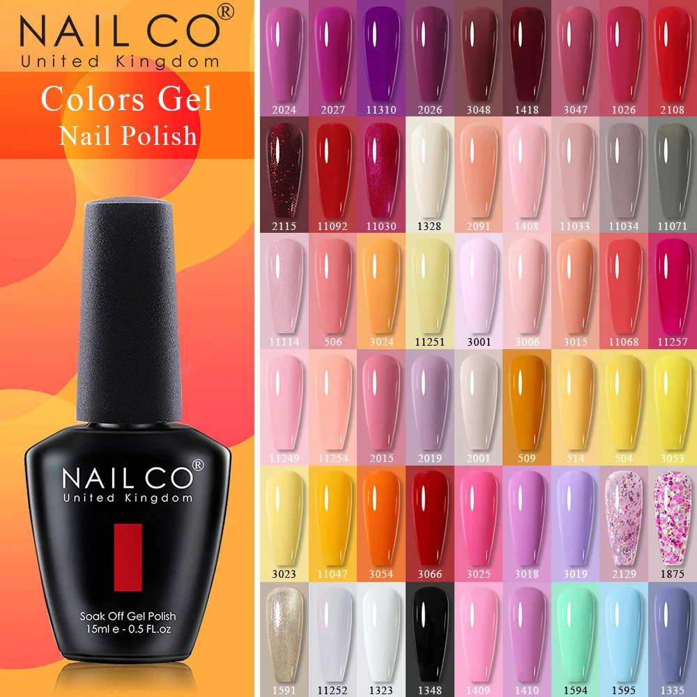 

NAILCO 15ml Autumn And Winter Color Nail Polish Vernis Semi Permanent UV Gel Nail Polish Manicure Varnish Soak Off Nail Art