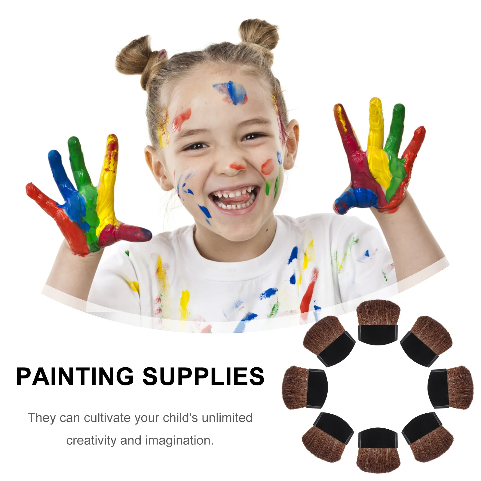 

8pcs Watercolor Set Kids Art Painting Adult Watercolor Painting Portable Art Tools Wooden Handle Craft Supplies