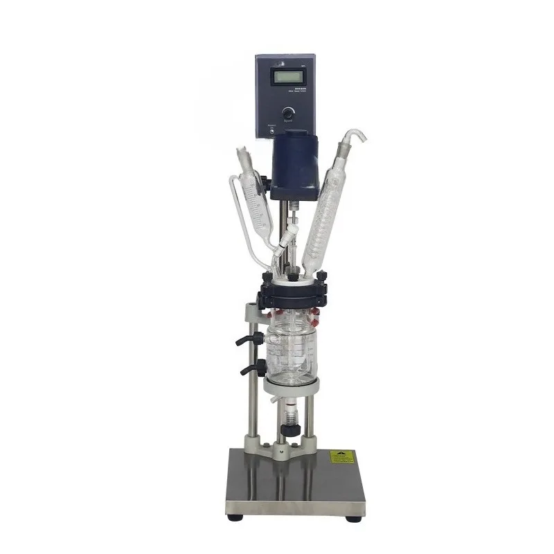 Small jacket glass reactor, laboratory double-layer glass reactor, small double-layer glass reactor