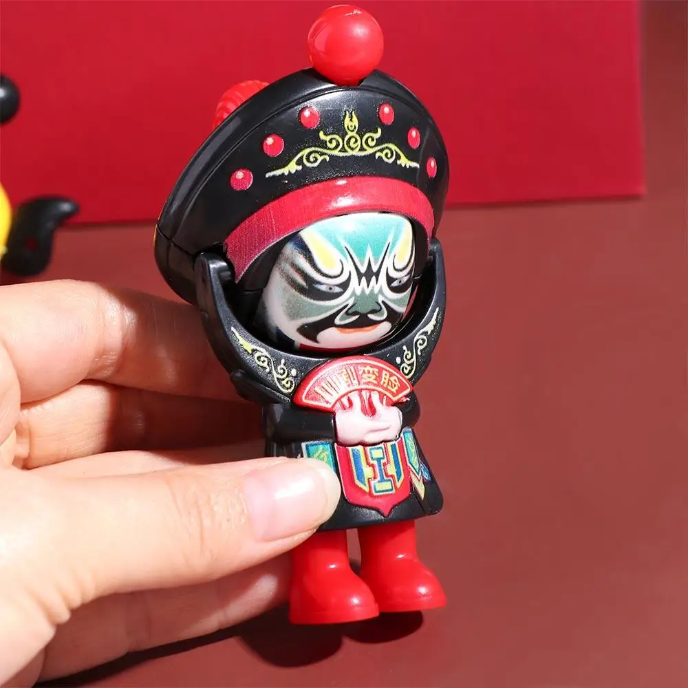 Face Change Sichuan Opera Face Changing Doll Plastics Chinese Style Face Changing Toy Sichuan Opera Mini Opera Face Makeup