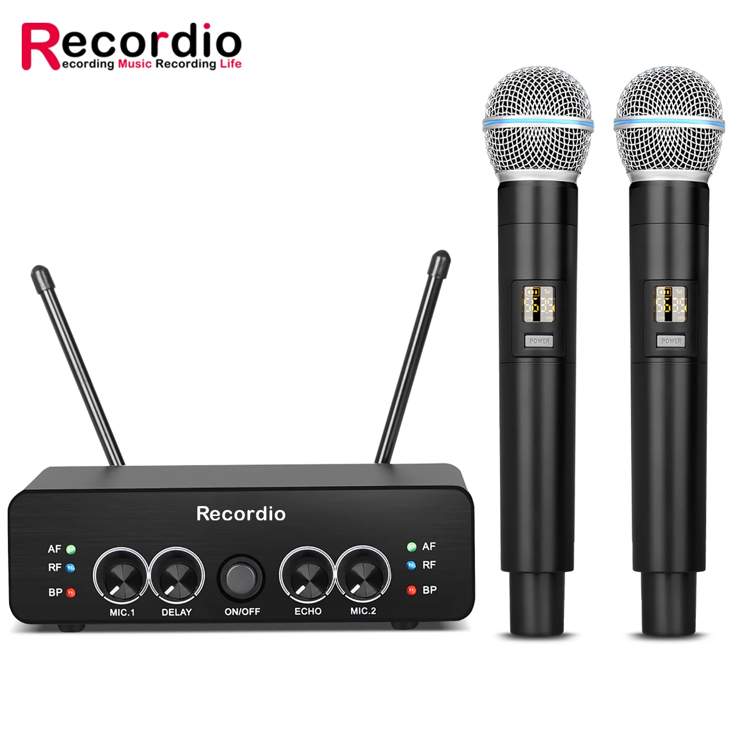 GAW-P1000 Recordio Professional UHF Two Channel Wireless Microphone