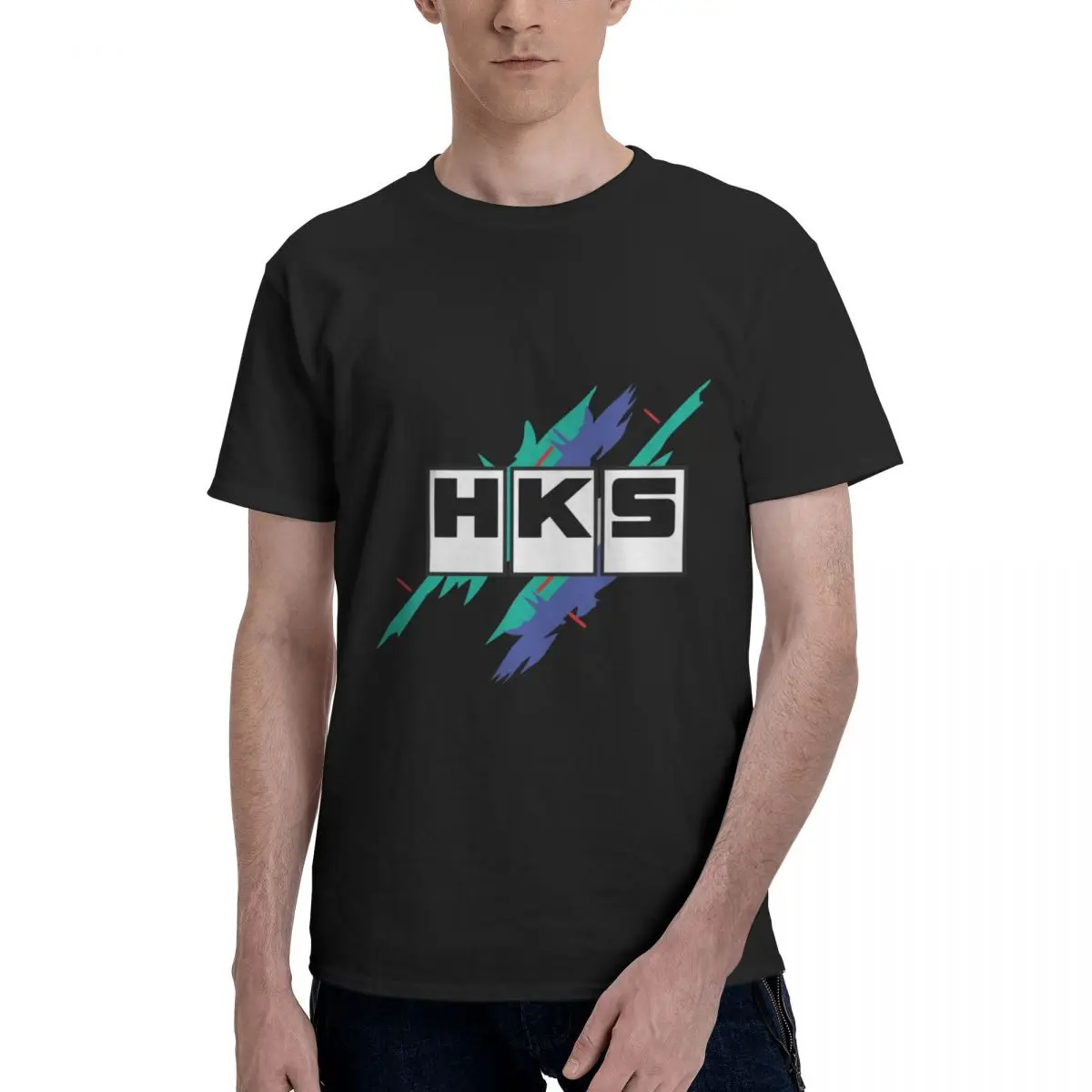 Limited HKS Power And Sportser Performance Winter y2k Mens Designer Clothes 3D Printed Cotton Tops Travel Custom Male Short Tee