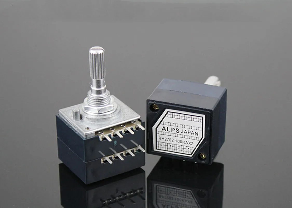 High precision duplex volume potentiometer RH2702-100KA Resistance stepping exponential type