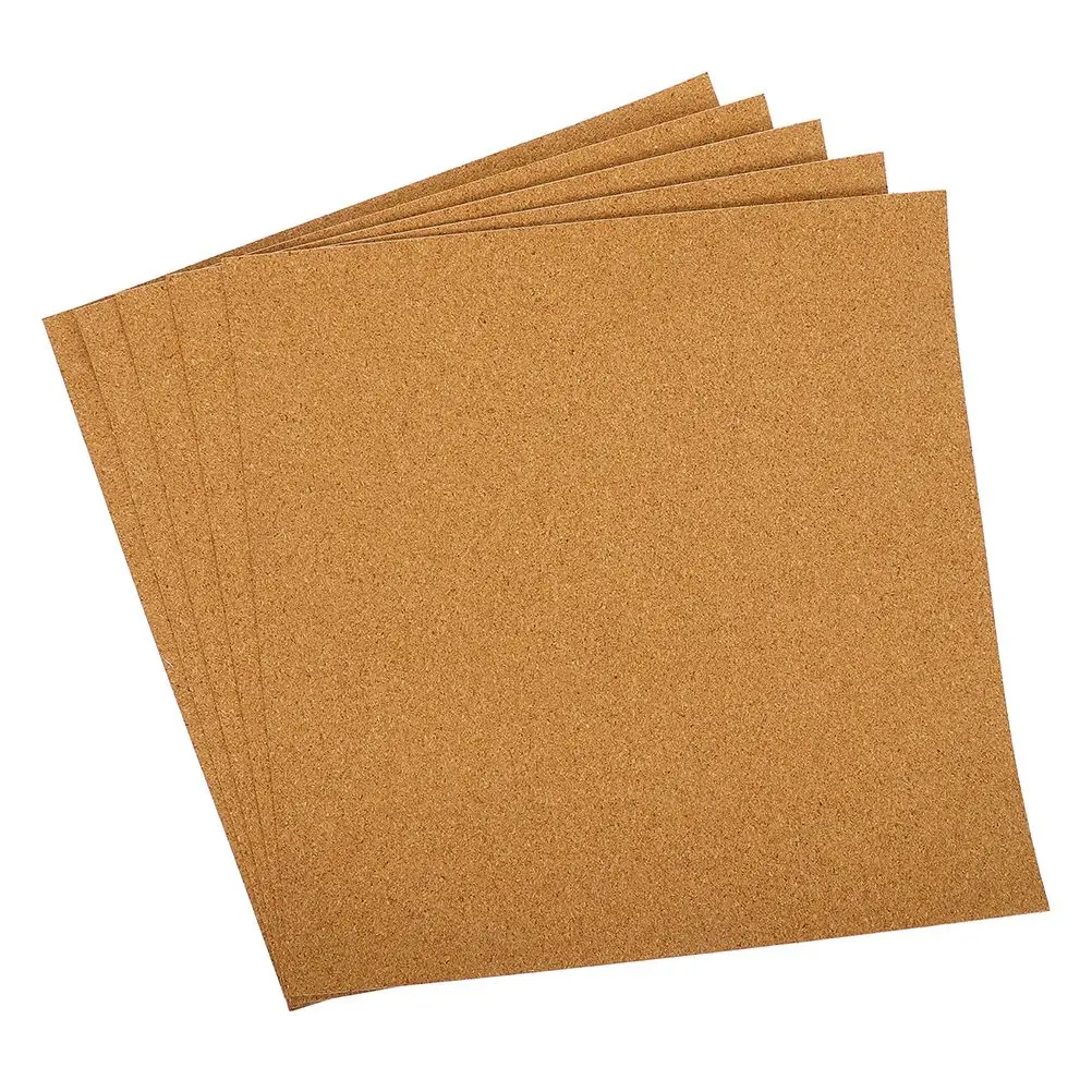 

5 Pcs 300x300x2mm Sound Insulation Cork Boards Self Adhesive Wall Office Bulletin Board Tiles Wooden Notice Board
