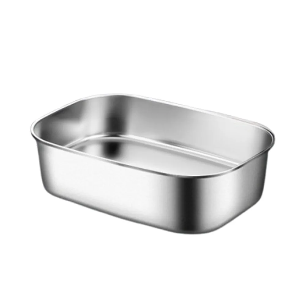 

Leak-proof Divides Food Container Food Grade 316 Stainless Steel Food Storage Crisper 1/2 Compartment Dishwasher Safe