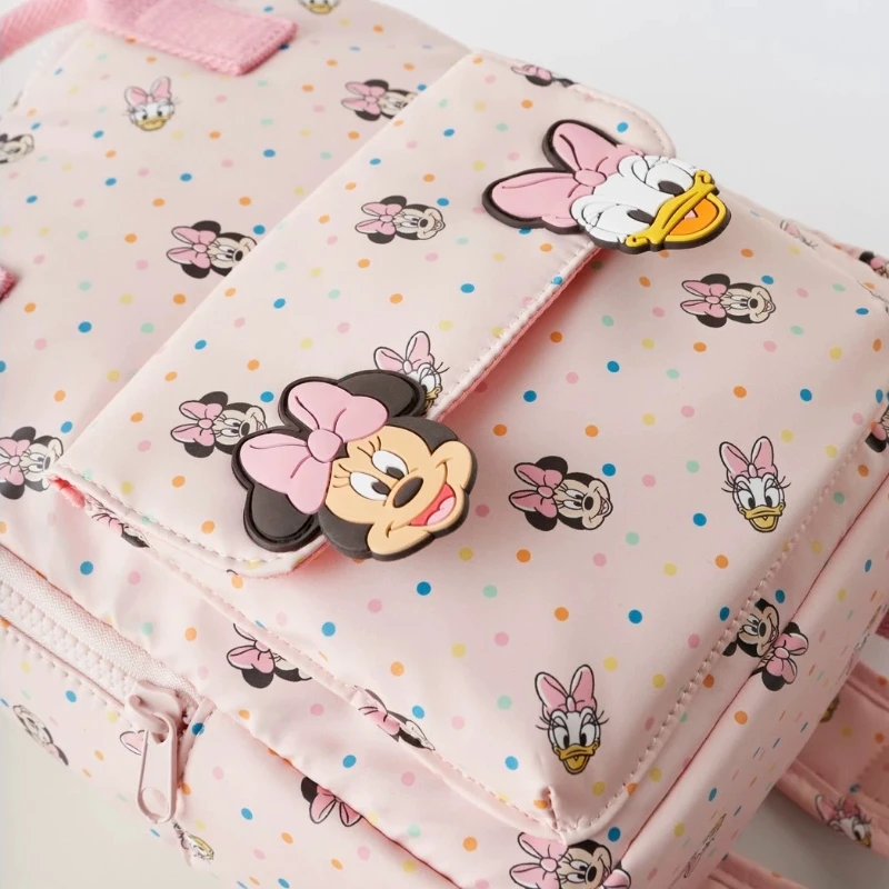 Disney cartoon Minnie Mouse New Kids Backpack Mini Schoolbag Girls and Boys Cute Shoulder Bag