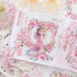 15pcs/1lot kawaii Stationery Sticker Hananozan Collection junk journal Decorative Scrapbooking DIY Craft Sticker