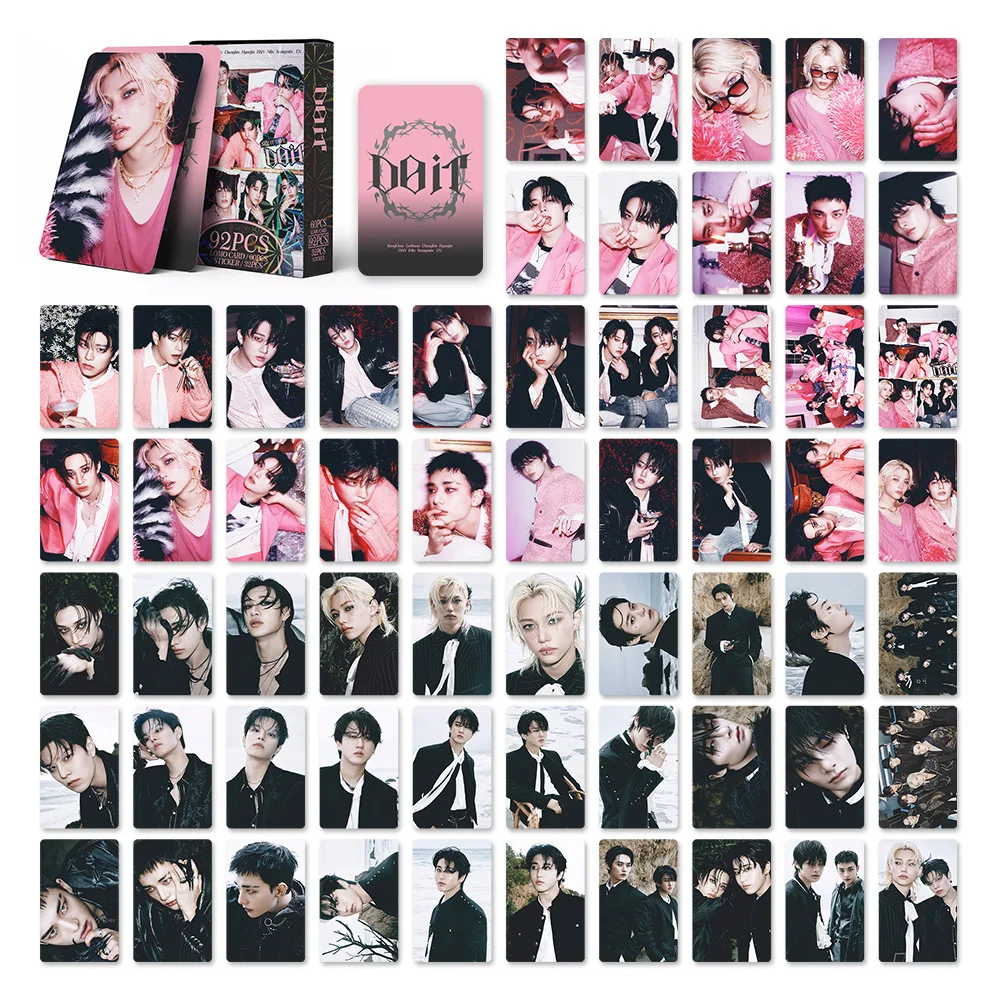 Tarjetas pequeñas de estrella de 92P Stray Kids Karma "DO IT, nueva tarjeta de foto especial, juego periférico de animé, tarjeta de colección SKZ LOMO, tarjeta pequeña