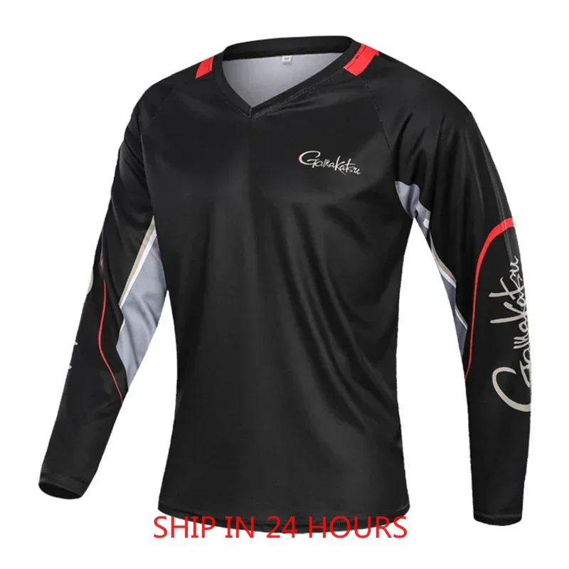 

NNew 2025 Fishing Clothing Long Sleeve Camping Hiking T Shirt Anti UV Fishing Clothes Quick Drying Jerseys
