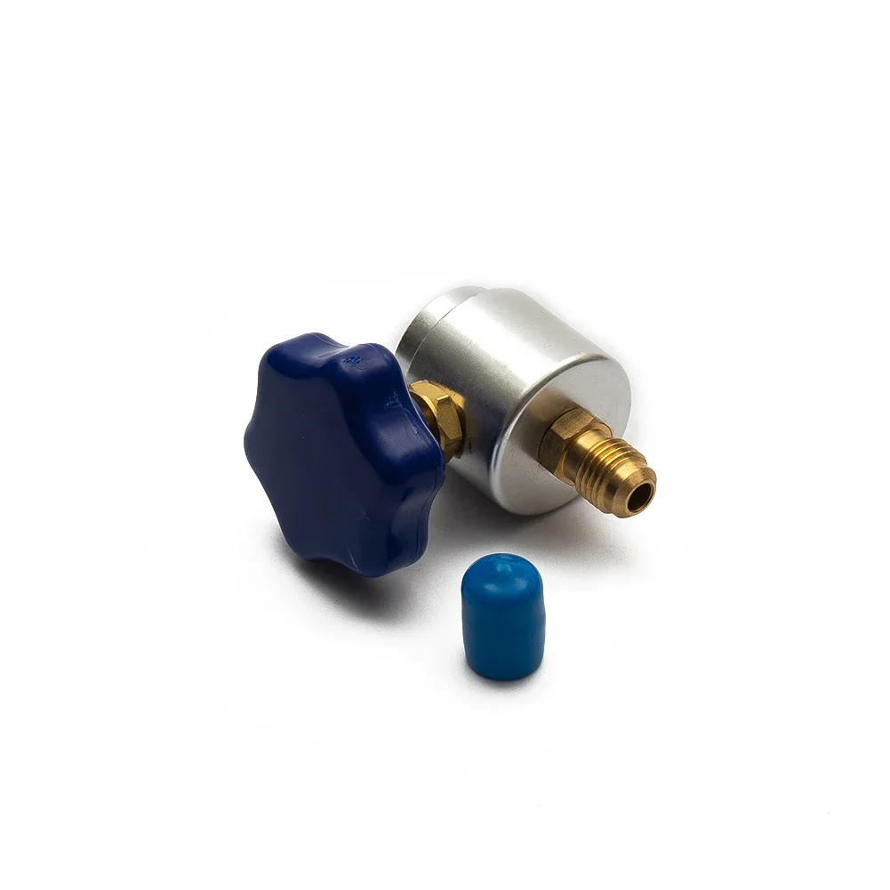 Segel sendiri R134A dapat mengetuk katup Dispenser kompatibel dengan 1/4 "dan 1/2" konektor wanita AC pengisian selang