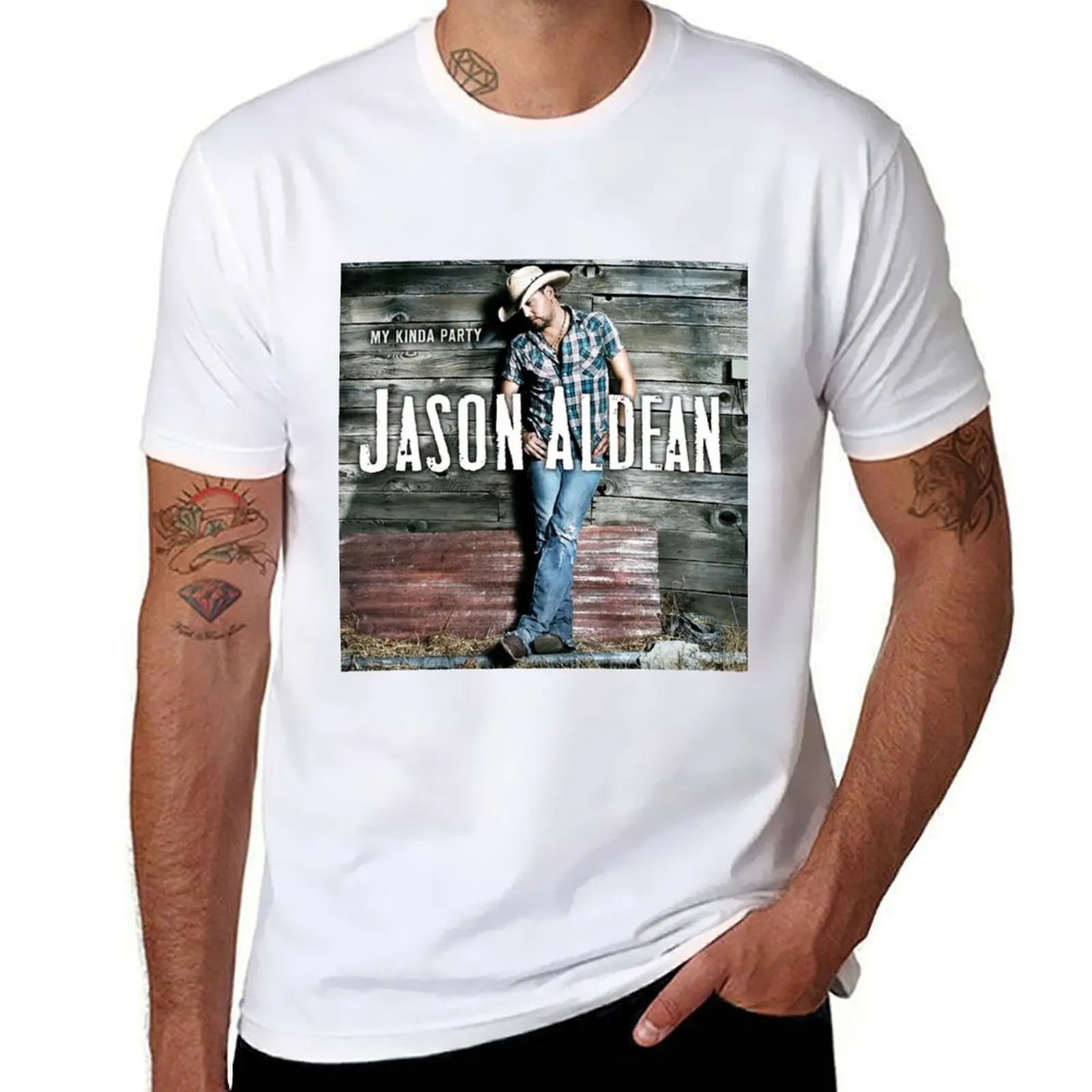 

Jason Aldean my kinda party T-Shirt t shirts for man pack cotton t shirt man cotton T-Shirt