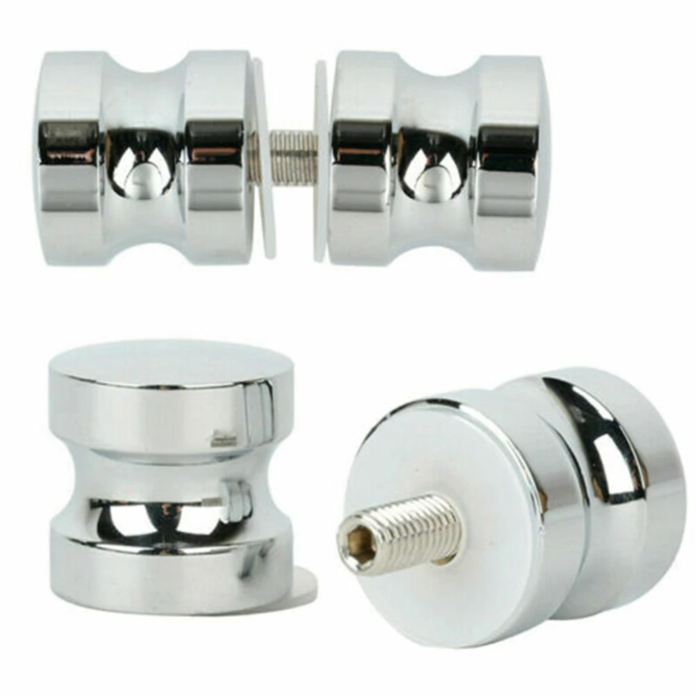 Knob Door Handle Aluminum Alloy Chrome Plated Handle Knob Home Single Groove Brand New And High Quality No Rust