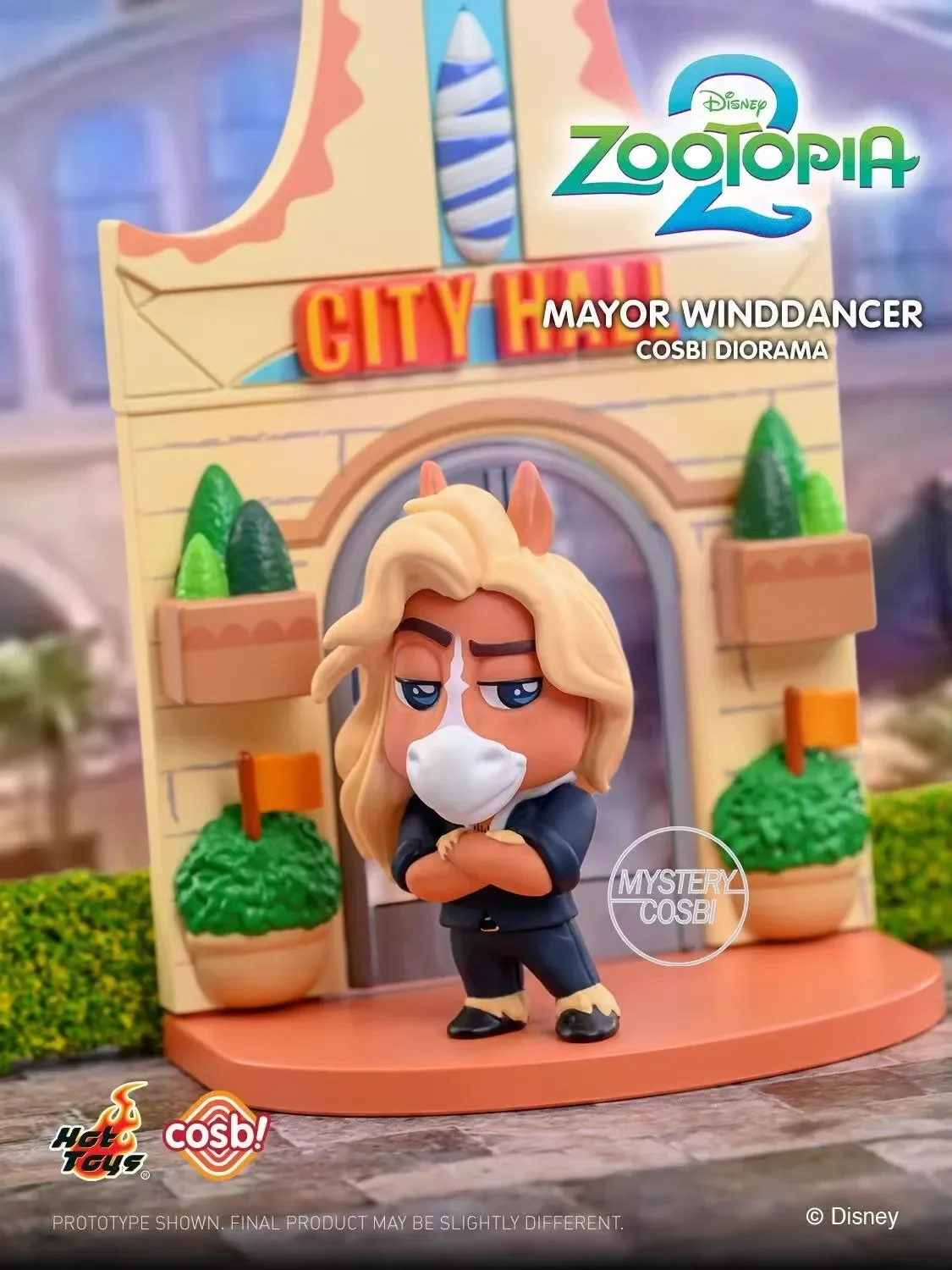 HotToys Zootopia 2 أنيمي الشكل صندوق أعمى لعبة Cosbi Diorama جمع جودي نيك فلاش عمل الشكل سطح المكتب حلية الاطفال هدية