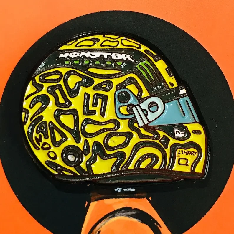 Lando Norris 2024  Helmet Hard Enamel Pin