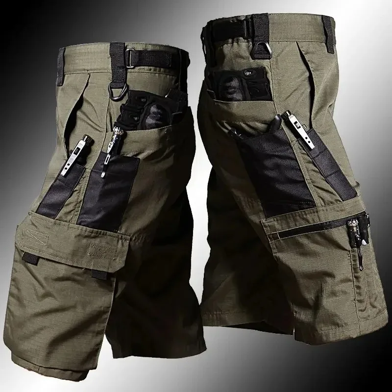 

New Tactical Camouflage Shorts Outdoor Work Pants Men's Multi-pocket Casual Cargo Short Quick Dry Wear-resisting Shorts Male