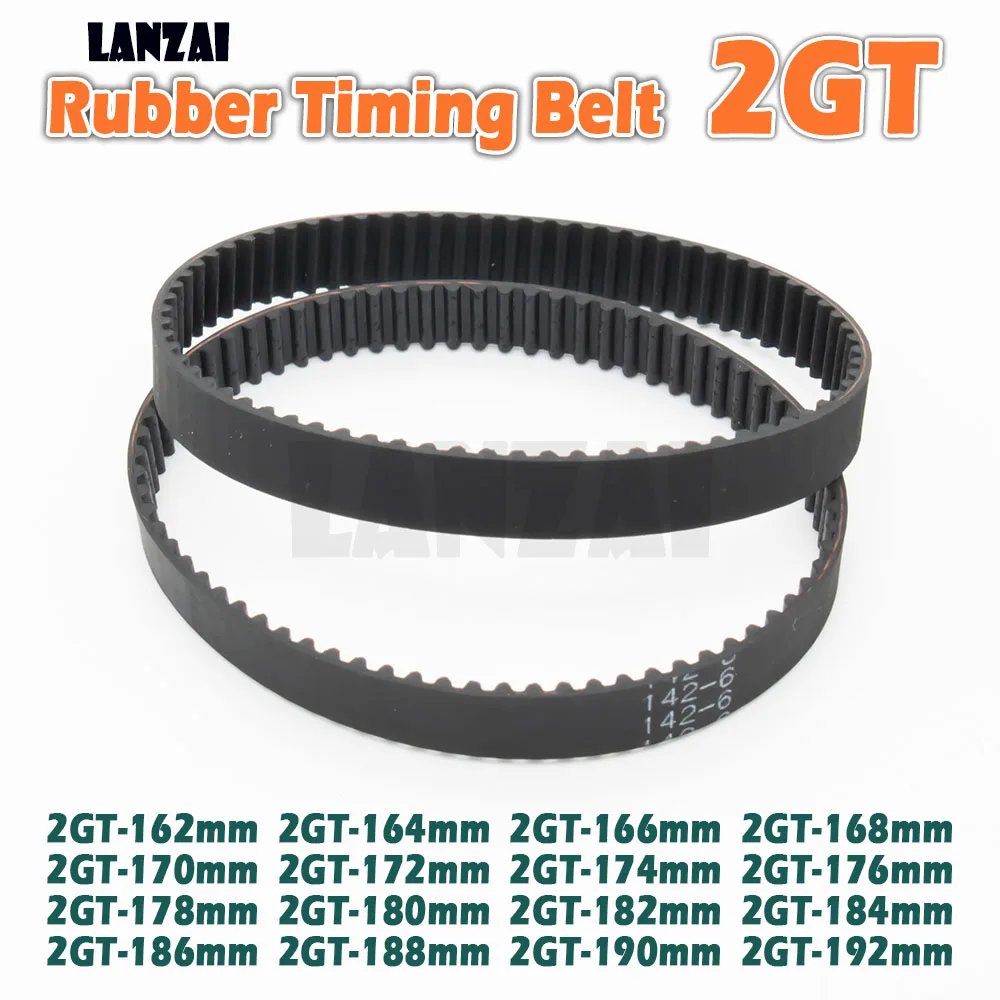 2GT المطاط مؤقت اشتعال حلقة مغلقة C = 162 166 168 170 172 174 176 178 180 182 184 186 188 190 مللي متر ثلاثية الأبعاد محرك الطابعة نقل #3