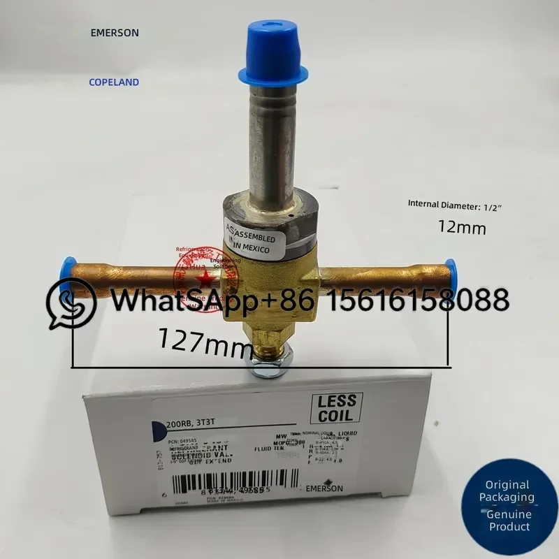 Emerson Solenoid Valve for Air Conditioning Refrigeration 200RB 200RE3T3T 200RB4T4T 200RB5T5T 200RB6T5T 200RB7T7T  200RB7T5T