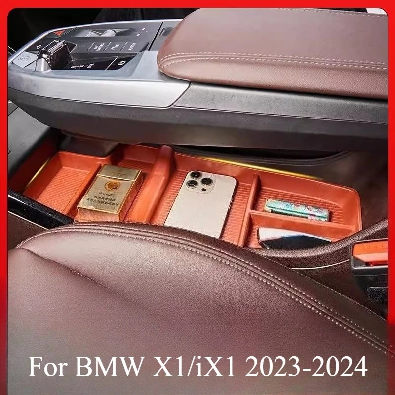 For BMW X1/iX1 2023-2024 Central Control One-piece Storage Box Convenient for Storage Divided Storage Interior Accessories