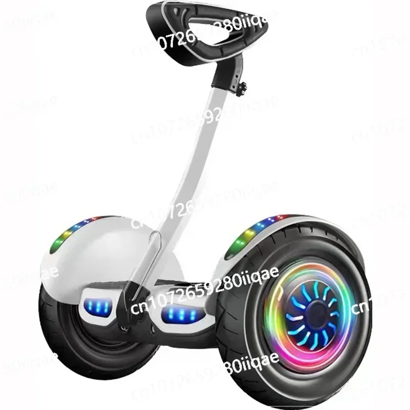 Intelligent electric two wheeled parallel bar adult and children's skateboard equipped with lever balance