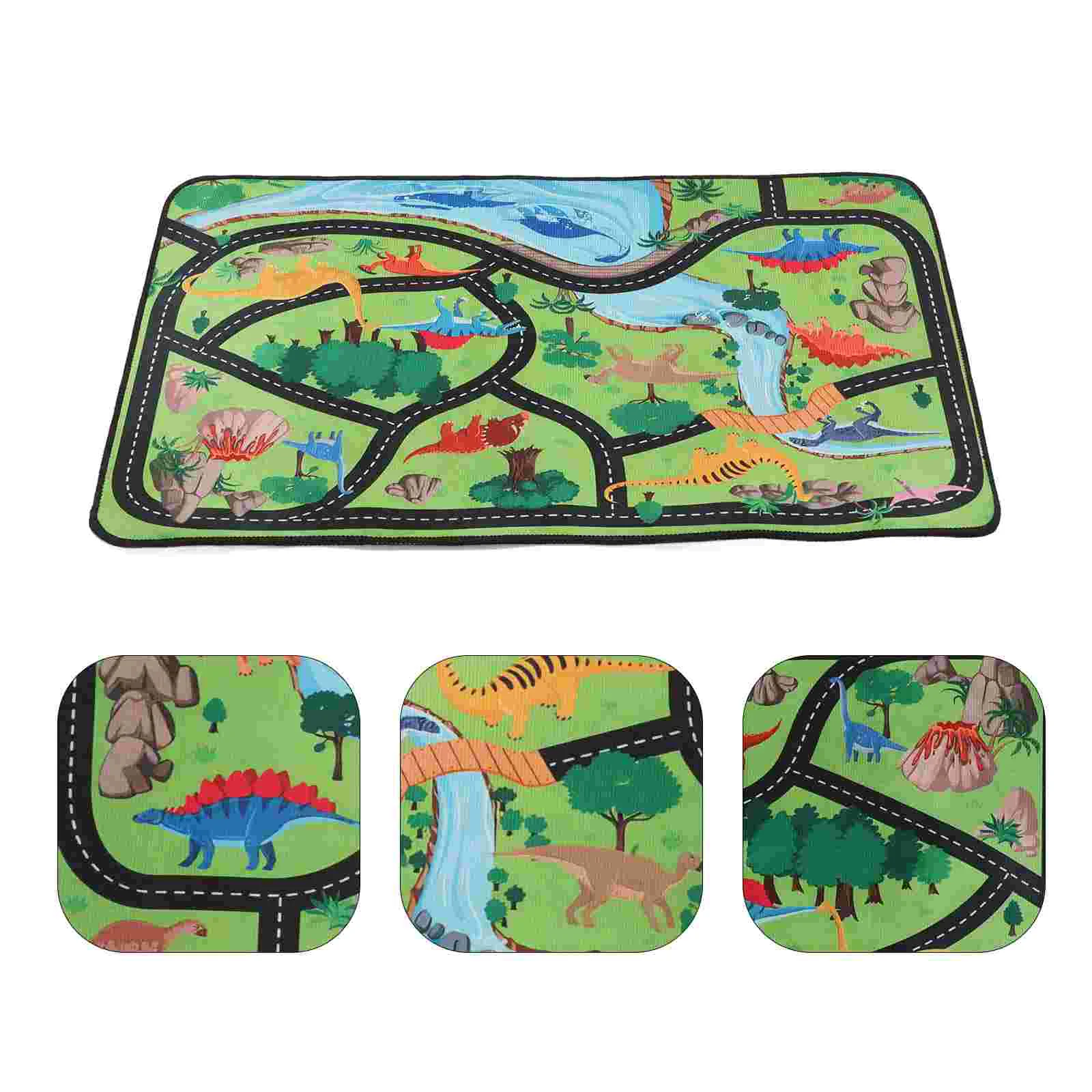 Children's Play Mat for Baby Toy Track Rug Dinosaur Toddler Boy Room Foldable Car Dinosaurs Kids Rugs